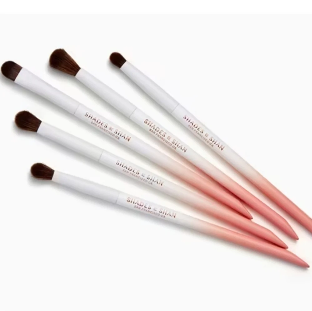 Shades By Shan Five Piece Vegan Eye Brush Set NWOT
